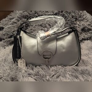 French Connection "Zia" Silver Bag